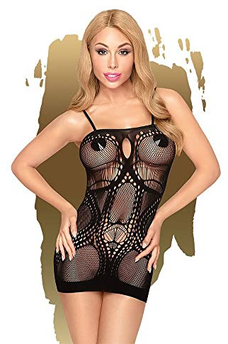 PENTHOUSE Above & beyond Netz-Kleid | Dessous | Erotik | schwarz | Dessous Damen Sexy Unterwäsche | Sexy Dessous für Damen für Sex | Unterwäsche Frauen | Reizwäsche | Lingerie | Für Erwachsene