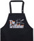 EXPRESS-STICKEREI Delantal cocina hombres con bordado THE GRILLFATHER Ajustable, con bolsillo, divertido regalo para amantes de la carne