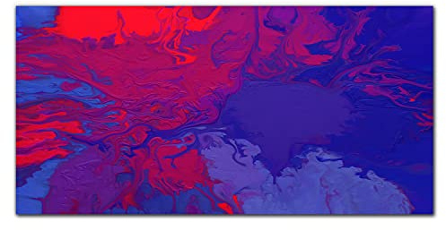 Coloray Küchenrückwand 140x70cm Dekorplatte gehärtetes Glas Glasscheibe Küche Glaskunstwandbild Panel - Farbflecken