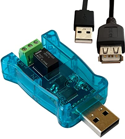 DSD TECH SH-UR01A Controlador de relé USB para computadora y computadora portátil(1CH)