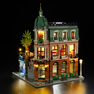 BRIKSMAX Led Beleuchtungsset für Lego Creator Expert Boutique-Hotel - Compatible with Lego 10297 Bausteinen Modell - Ohne Lego Set