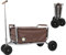 Beachtrekker Life Faltbarer Bollerwagen + Feststellbremse, klappbarer Handwagen mit Vollgummireifen (Braun)