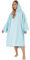 Brentfords Handtuch Poncho Erwachsene Kapuze Groß Bad Schwimmen Surf Poncho Mikrofaser Wechsel für Männer Jungen Quick Dry, Strandtuch Himmelblau
