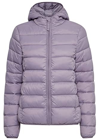 b.young BYBELENA Damen Steppjacke Übergangsjacke Jacke mit Kapuze und Reißverschluss Puffer-Jacke normale Länge, Größe:40, Farbe:Dusk (173812)