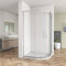 Biubiubath Offset Quadrant Shower Enclosure Cubicle 8mm Easy Clean Glass Door 1200x900mm