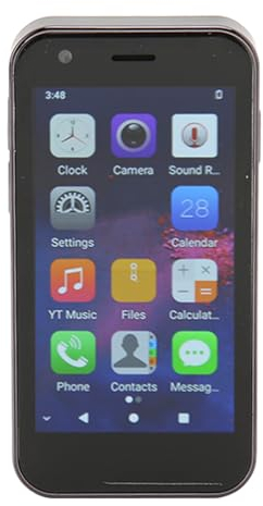 SOYES XS12 Pro MIni Phone, 4G 3 Inch Unlocked Small Cell Phones for Android10, 4GB RAM 64GB ROM, 2000mAh Battery 5MP+13MP Dual Camera Dual SIM (Black)