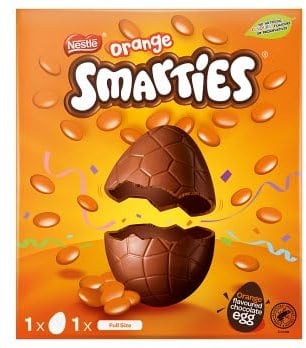 Smarties Orange Easter Egg/Schokoladen Osterei, 188g