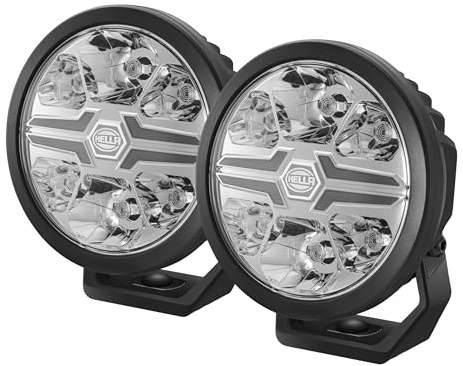 HELLA 1F0 358 228-801 LED Off Road Scheinwerfer Blade 6 Zoll HP - 12/24V - rund - glasklar - Kabel: 500mm - Fronteinbau