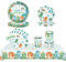 69Pcs Dinosaur Birthday Party Tableware Set,Dino Theme Party Tableware Set with Dino Tablecloth,Paper Plates,Paper Napkins,Paper Cups,Dinosaur Birthday Decorations for Boys and Girls (16 Guests)