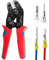 Amliber Pince à sertir avec cliquet, outil de sertissage de fil à cliquet pour connecteurs de bornes à barillet ouvert, outil de sertissage électrique pour bornes Molex Style Deutsch DELPHI AMP Dupont
