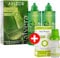 AVIZOR ALVERA Pack 2 bottles of 350 ml + AVIZOR LACRIFRESH Aloe bottle of 10 ml | Solution for cleaning and disinfecting contact lenses + Eye drops for relief of eye irritation symptoms
