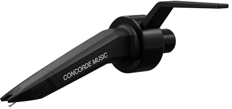 Ortofon Concorde Music Black - Moving Magnet Tonabnehmer | Nackter Shibata Diamant | einfache Installation | Sehr breites Klangspektrum & außergewöhnlich hohe Auflösung