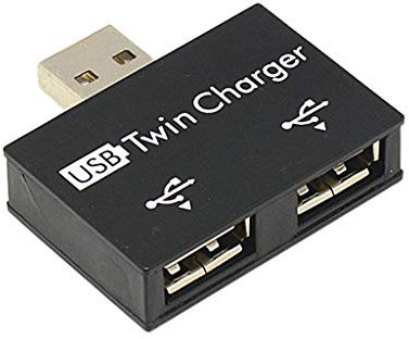 Pnuokn USB Hub Adapter Converter Male To Twin Charger 2 Port For PC Computer Accessory USB 2.0 Splitter Hub 2 USB 2.0 Port Hub Adapter