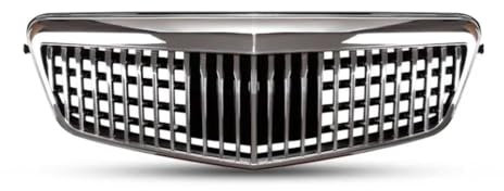 Kühlergrill Front Grill Für merc&edes E-Klasse W212 Vor-Facelift E180L E200L E320L E260L 2009-2012 Glänzend Schwarz Sliver Kühlergrill Grills Auto Body Kit(Sliver)