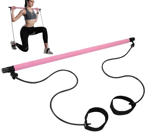 Pilates-Stab-Set – Elastische Fusion-Stange, Pilates-Stretch, Leicht, Für Die Modellierung | Fusion Bar Pilates-Ausrüstung, Elastische Widerstands-Pilatesstange, Pilates-Widerstandsstange Für Yoga, Pi