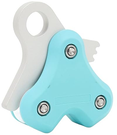 Enrollador de Polea de Buceo, Práctico Enrollador de Polea de Apnea de Doble Polea de 250 Kg, Fácil de Usar para Buceo (Blue)