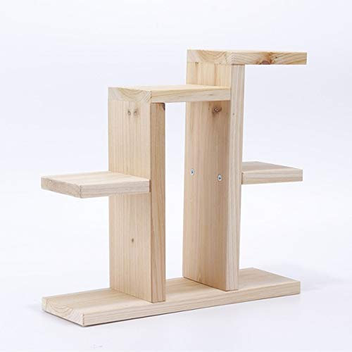 BGFYUSF Blumenregal aus Holz， Pflanzenständer für den Schreibtisch， Regal für kleine Topfpflanzen， Leiterregal aus Holz， Dekoration für den Tisch im Homeoffice，，