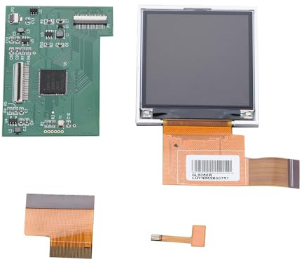 DBEIXIWEI LCD-Display mit Hintergrundbeleuchtung, 5 Helligkeitsstufen, Plug-and-Play, für Nintendo Game Boy Color GBC