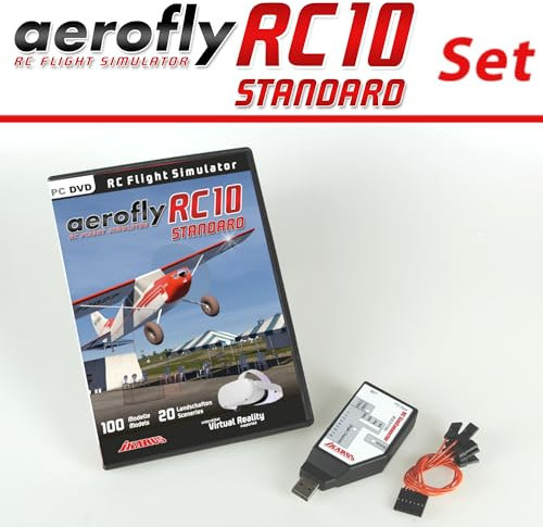 aeroflyRC10 STANDARD auf DVD für Windows mit RC Sim-Connector