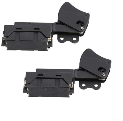 Honseadek Interruptor de gatillo compatible 651172-0 651121-7 651168-1, piezas de repuesto 2 interruptores de gatillo para uso con sierras circulares y amoladoras angulares, compatibilidad del modelo