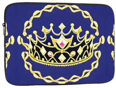 PHAYAH Housse de transport pour ordinateur portable Motif diadème fantaisie, noir, 17 inch