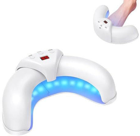 Nail Laser Fungus Device for Multiple Toenails & fingernails with 405 nm Infrared Light + 365nm Blue Light,Nail Repair Solution for Damaged and Discolored Nails, Suitable for Home Use (A)