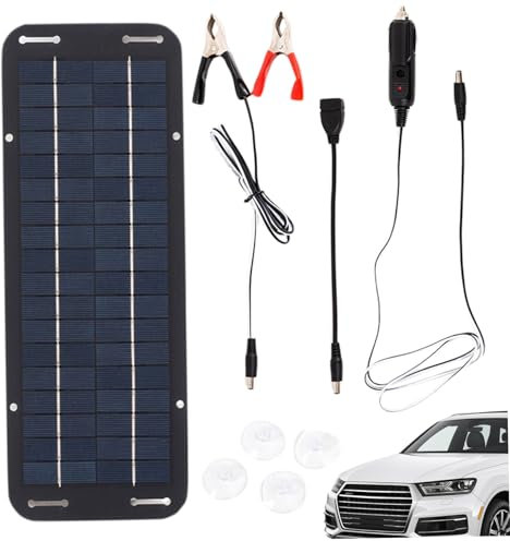 ISOYTERO Panneau Solaire Automobile 30w 12v Kit de Panneau Solaire RV Kit Portable de Charge Voiture Voiture Portage Battery