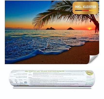 papermoon® Vlies Fototapete inkl. Kleister - Moderne XXL Wandtapete mit brillantem Farbdruck – Leichte & saubere Verarbeitung – Für Wohnzimmer, Schlafzimmer, Büro & Flur – Made in Germany