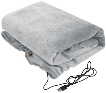Cordless Heated Blanket Fast Heating Battery Operated | Heated Throw Blanket Machine Washable 5V for Travel, Home, Camping, Stadium Indoor, Winter Car Accessories, Scarf Neck