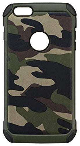 NX Camouflage Case for iPhone 7 Plus with Free Ring Stand Holder,PU+PC+TPU 360°Protection Bumper for iPhone 7 Plus,Camo Green