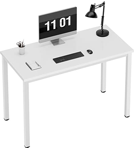 Need Computertisch Schreibtisch 100x60 cm PC Tisch Bürotisch Arbeitstisch Esstisch in Weiß für Home Office, AC3DW-100-N