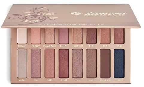 Lamora Paleta de Sombras de Ojos Exposed, 16 Colores Brillantes y Mate | Altamente Pigmentados, Paleta Maquillaje Profesionales, Vegano & Sin Crueldad