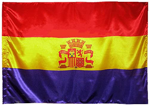 LGP - Bandera de España Republicana con Escudo