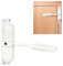 GOOKYO Ferme-porte automatique à ressort de sécurité - Facile à installer pour convertir les portes à charnières en fermeture automatique - Blanc