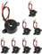 QWORK 8 Stück Elektronischer Summer, 3-24 V Active Buzzer 87 dB, Buzzer Alarm Piezo, Kabellänge 100 mm