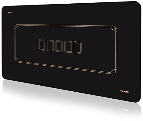 YUZPKRSI Profi Pokermatte 180 x 90cm, Wasserdicht Texas Hold'em Pokerteppiche, Deluxe Pokertischauflage Blackjack Matte, inkl Tragetasche für echtes Casino-Feeling