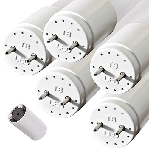 pureled 5er Pack LED Röhre 60cm - GLAS T8 G13 - warmweiß (3000K) - 9W (ersetzt 18W) - 900 Lumen - inklusive Starter - Leuchtstoffröhre Neonröhre Röhrenlampe LED-Tube
