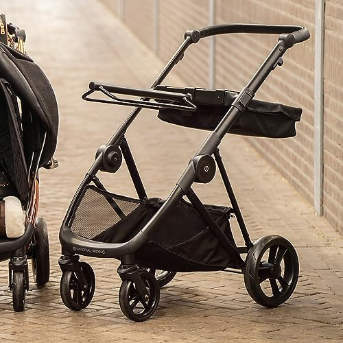 Imperial Riding „Carry Light“ Sattelwagen für Sattel und weiteres Equipment, mit Bremsfunktion, Schwarz