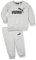 PUMA Minicats Ess Crew Jogger Fl, Tuta sportiva Unisex - Bimbi 0-24, ardesia grigio chiaro, 74