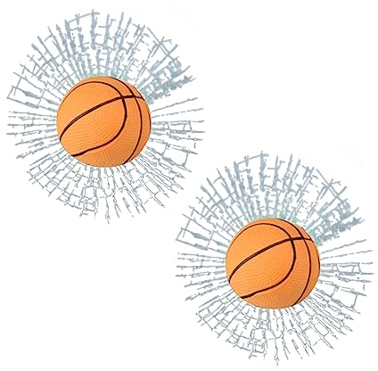 DIKACA 2st 3d-autoaufkleber Selbstklebende Baseball-aufkleber Sport-aufkleber Zerbrochener Glasstab Aufkleber Für Zerbrochenes Glas Farah Kreative Autoaufkleber Applikationen Fenster