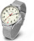 CADISEN Automatische mechanische Armbanduhr für Herren, wasserdicht, Saphir, nachtleuchtend, Freizeitarmbanduhr, Weiss/opulenter Garten, Classic