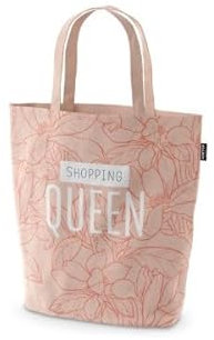 Rungassi Strandtasche Einkaufstasche Shopper Tragetasche Relax (Schopping Queen - Rosa)