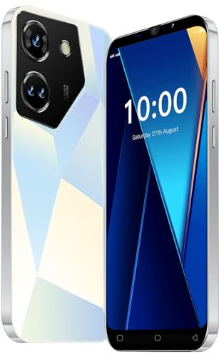 JtQtJ Teléfonos Baratos, 5.0 Pantalla IPS, 16GB ROM 128GB Ampliable, Android 9.0, Dual SIM Dual Camera 3G/2G Móviles y Smartphones Libres (HS-C20Pro-White)