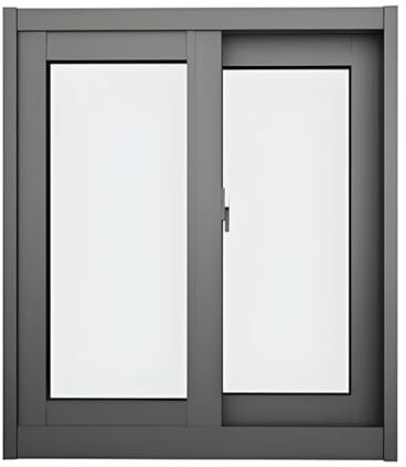 LVLDAWA Finestra Scorrevole Orizzontale Interna, Finestre Ventilazione Telaio in Alluminio Finestre per Tetti in Vetro Temperato per Uso Domestico Maniglia Bloccaggio(35.43X51.18IN)