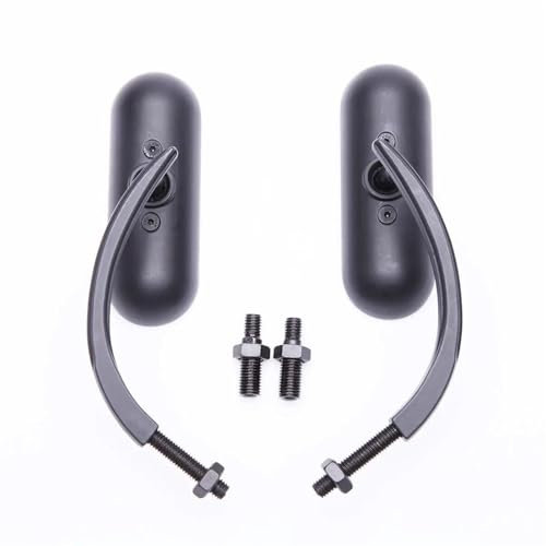 UNNIQ Motorrad Rückspiegel M8 M10 Mini Schwarz Spiegel Für Harley Road King Street Electra Glide Road Glide Dyna Softail Lenkerspiegel(Schwarz)
