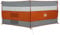 vidaXL Camping-Windschutz Grau und Orange 340x130 cm Wasserdicht, Windschutz für Camping, Wohnwagen Windschutz, Zelt Windschutz