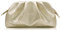 Milisente Cloud Clutch Bag for Women PU Leather Pleated Dumpling Evening Bag Purse with Shoulder Strap(Gold)