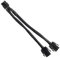 ELFJMZP Dual 6-pin female to 8-pin male GPU power switching cable for graphics card power conversion in desktop PCs - 22.5 cm/8.8 in