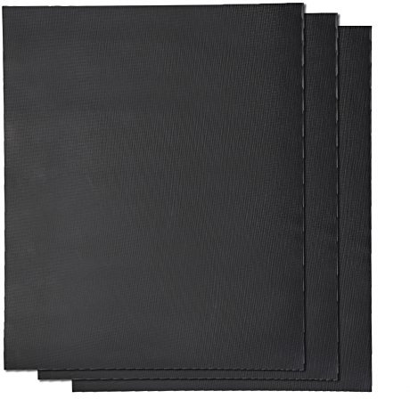 BBQ Grillmatte 2er Set, Anti Haft Grillmatzen, Wiederverwendbar Grillmatte für Gasgrill und Holzkohle Frei für bis 300°C to 500℉ (3)