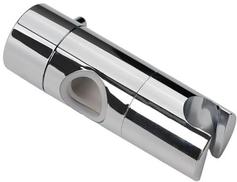 Shower Head Holder, Adjustable 19/20 /22/24 /25mm Chrome Riser Bathroom Rail Bracket Slider Shower Head Mounting Holder(20mm)